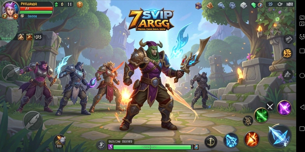 Gameplay seru dalam dunia fantasi ARPG di 7SVIP.