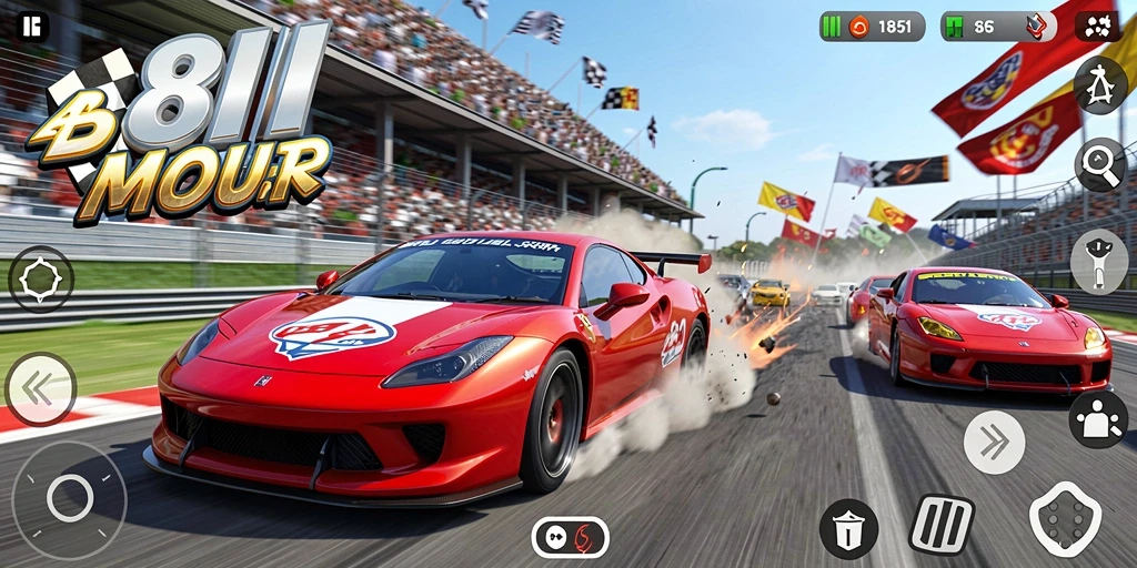 Gameplay Racing yang mendebarkan dengan grafik menawan.