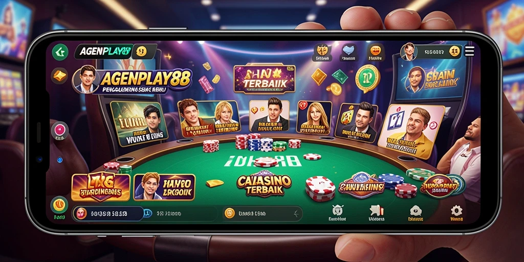 Tampilan game Live Casino AGENPLAY88 yang mendebarkan di layar.