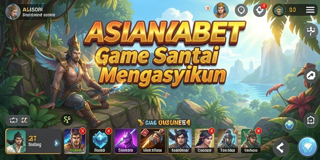 Tampilan gameplay ASIANABET yang penuh warna dan menyenangkan.