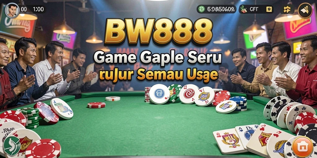 Tampilan menakjubkan dari gameplay Gaple BW888.