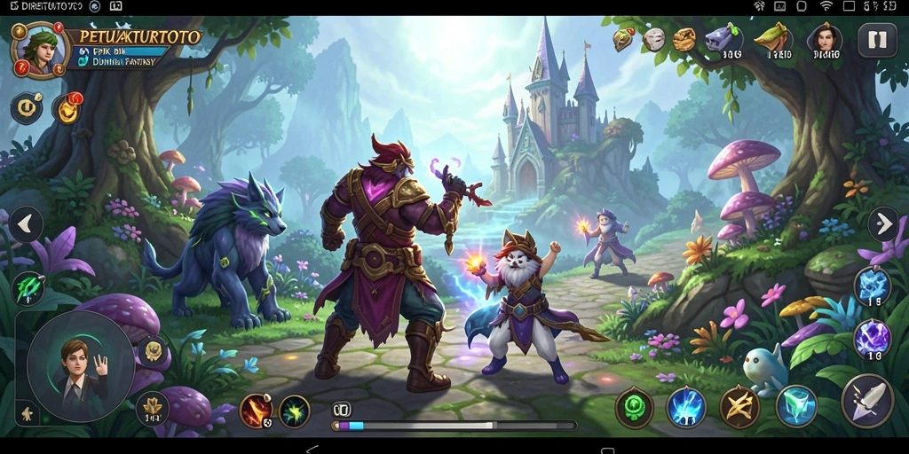 Pengalaman bermain petualangan RPG yang menegangkan.