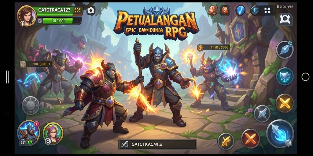 Tampilan gameplay RPG di GATOTKACA123 yang mendebarkan.