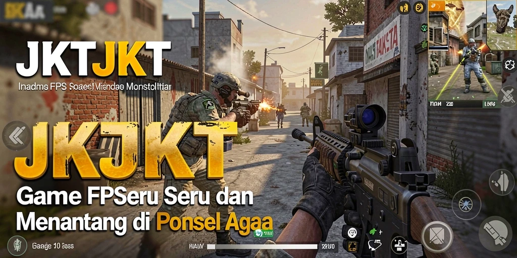 Gameplay seru di JKTJKT dengan aksi tembak-menembak intens.