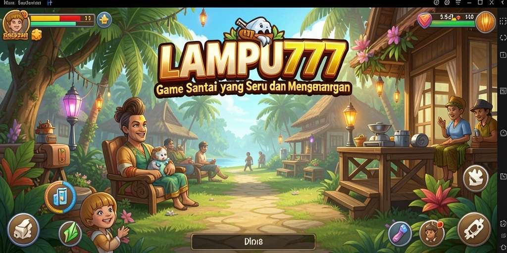 Tampilan menakjubkan dari gameplay LAMPU777 yang ceria.