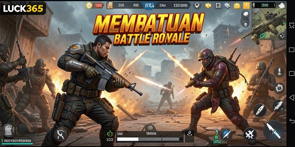 Tampilan gameplay epik di LUCK365 saat pertarungan intens.