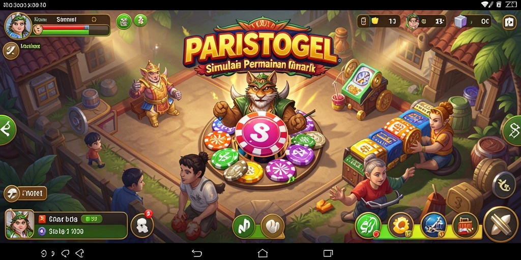 Tangkapan layar PARISTOGEL menampilkan gameplay simulasi yang mendalam dan interaktif.