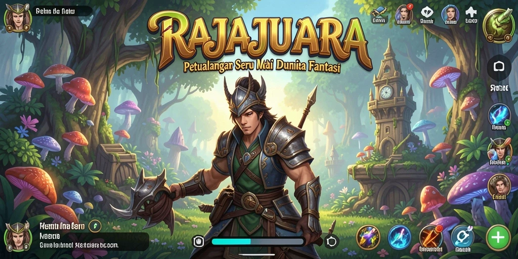 Tampilan gameplay seru dalam dunia petualangan RAJAJUARA.