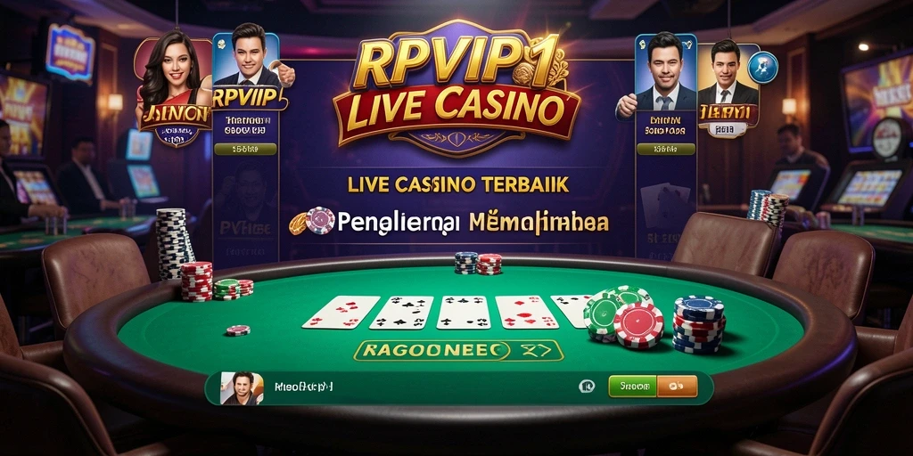 Gameplay RPVIP1 menampilkan pengalaman Live Casino yang mendebarkan.