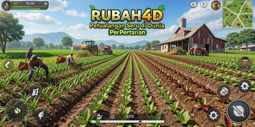 Tampilan gameplay menakjubkan di dunia pertanian RUBAH4D.