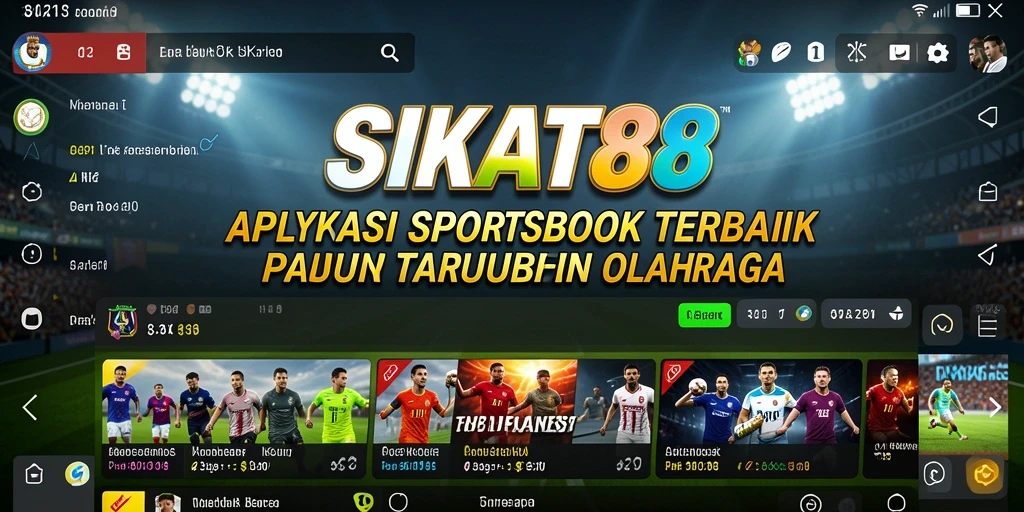 Tampilan gameplay menyenangkan dalam aplikasi SIKAT88 untuk taruhan olahraga.
