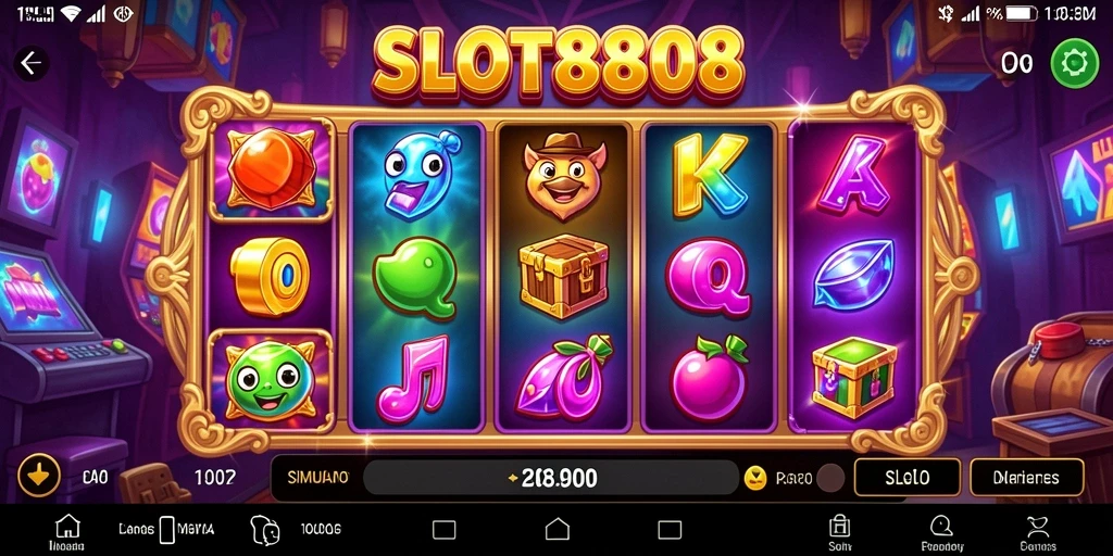 Tampilan gameplay SLOT8808 yang menarik dan mengasyikkan.