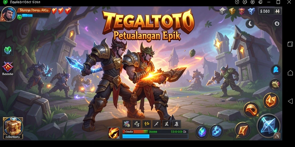 Tampilan gameplay TEGALTOTO yang menakjubkan dalam aksi ARPG.